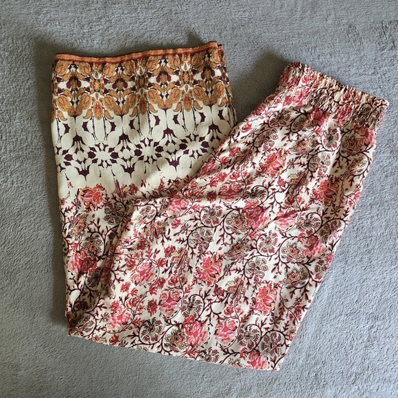 Maison d'Amelie Paris High Rise Wide Leg Pull On Boho Pants size medium - Picture 2 of 16